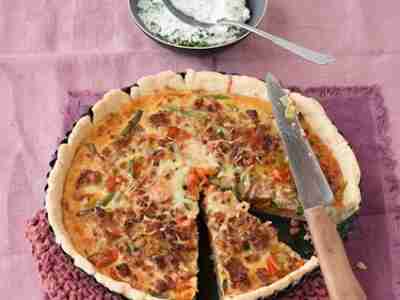 Gemüse-Mett-Quiche