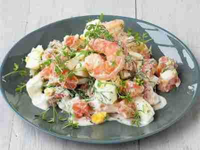 Garnelen-Eiersalat