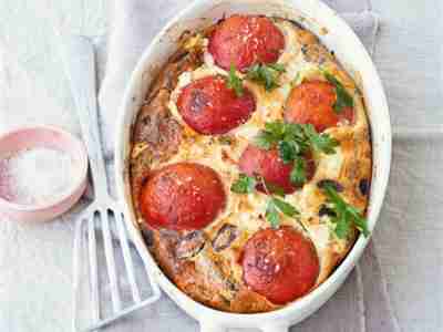 Tomaten-Feta-Clafoutis