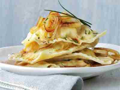 Vegetarische geschmälzte Maultaschen