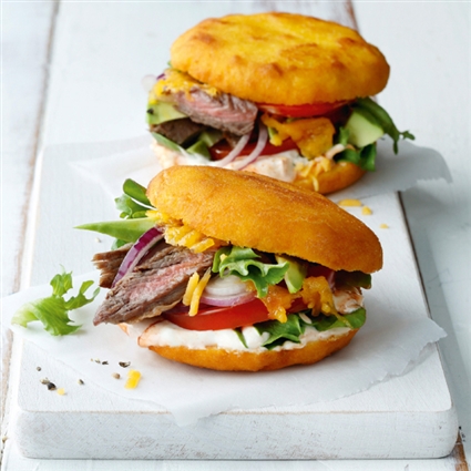 Gefüllte Arepas