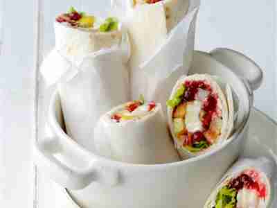 Camembert-Birnen-Wraps