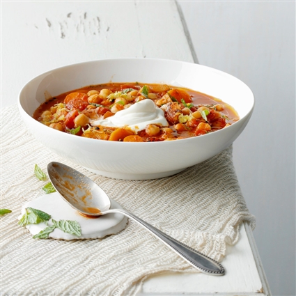 Kichererbsen-Tomaten-Suppe