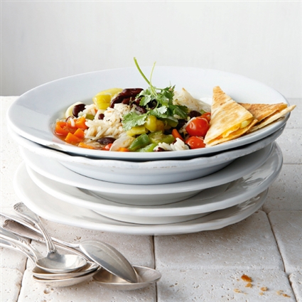 Reistopf mit Quesadillas