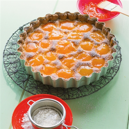 Klassische Aprikosen-Mandel-Tarte
