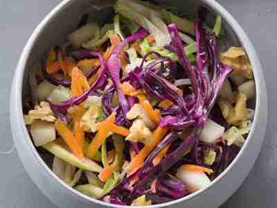 Rotkohl-Birnen-Salat