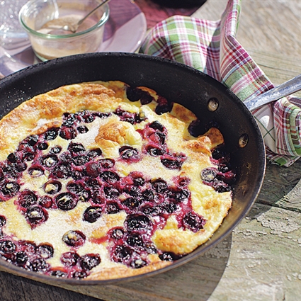 Blaubeer-Zimt-Pfannkuchen
