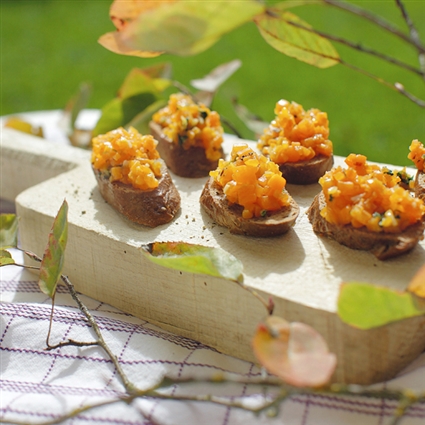 Kürbisbruschetta