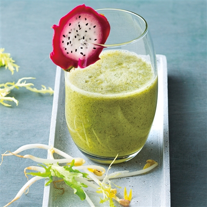 Grüner Smoothie mit Drachenfrucht