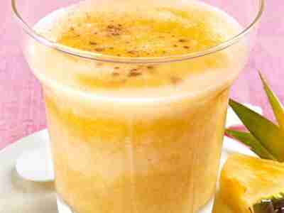 Ananas-Mandel-Smoothie