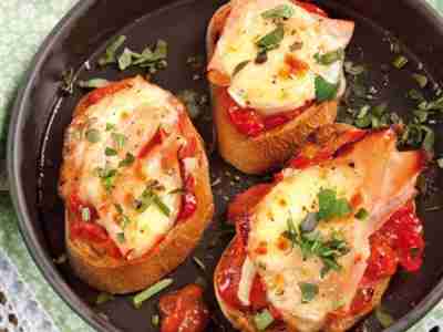 Gratinierte Crostini