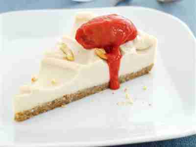 Veganer Cashew-Käsekuchen