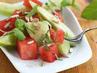 Veganer Melonen-Salat