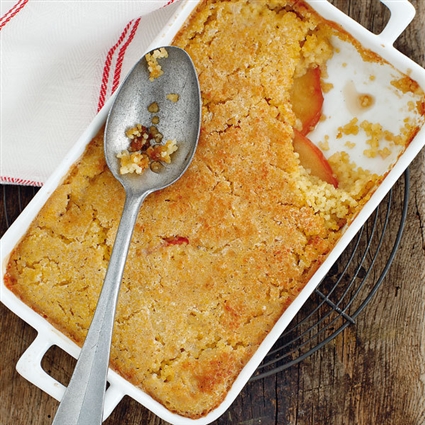 Veganer Hirseauflauf mit Äpfeln