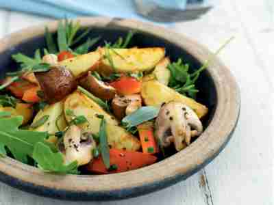 Veganer Backkartoffel-Salat