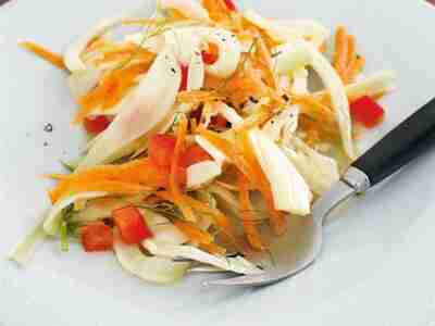 Veganer Fenchelsalat mit Orangendressing