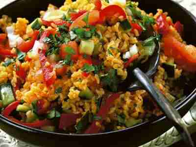 Bulgursalat mit Spitzpaprika