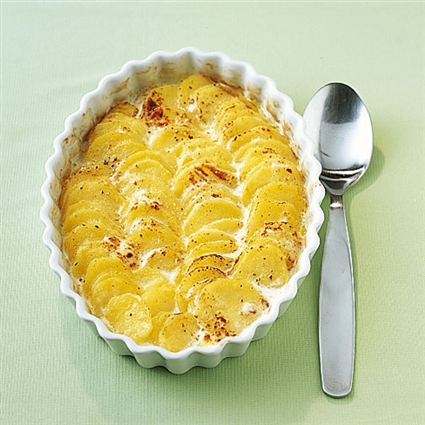 Cremig-krosses Kartoffelgratin