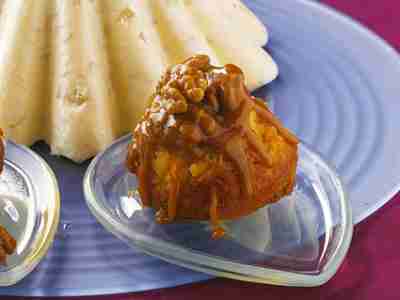 Walnuss-Apfel-Flan