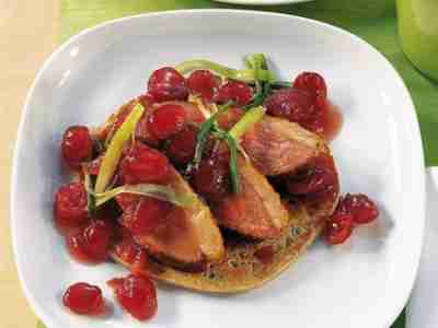 Blini mit Entenbrustfilet
