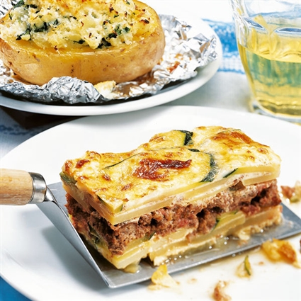 Moussaka mit Feta