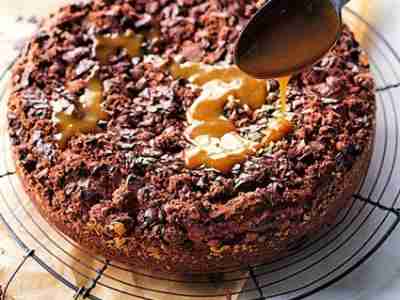 Schoko-Karamellkuchen