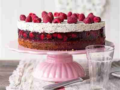 Himbeer-Mohntorte
