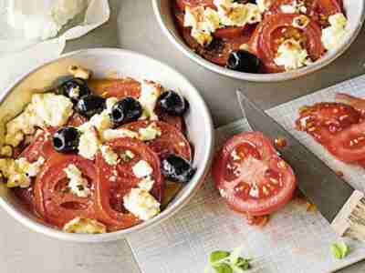 Tomaten mit Schafskäse