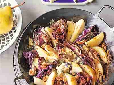 Radicchio-Birnen-Gratin