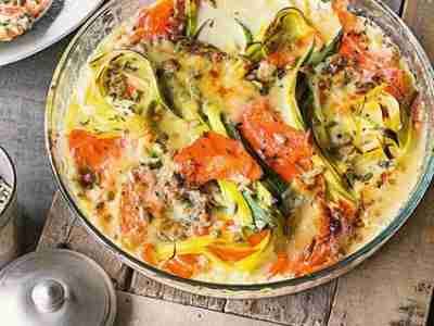 Möhren-Blauschimmel-Gratin