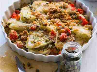 Fenchel-Tomaten-Gratin