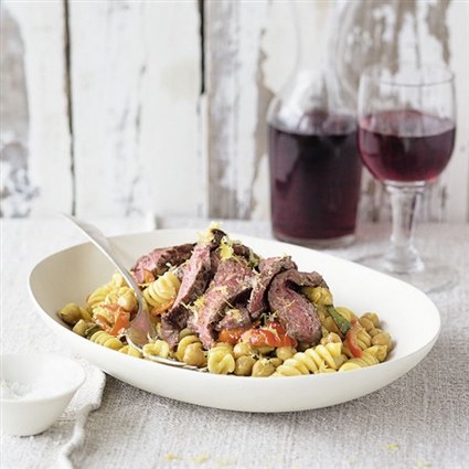 Kichererbsensauce mit Rinderfilet