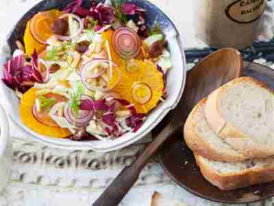 Orangensalat mit Radicchio