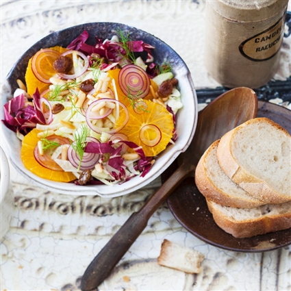Orangensalat mit Radicchio