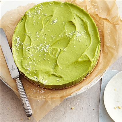 Vegane Avocado-Limetten-Torte