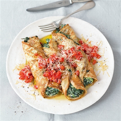 Crespelle mit Ricotta-Füllung