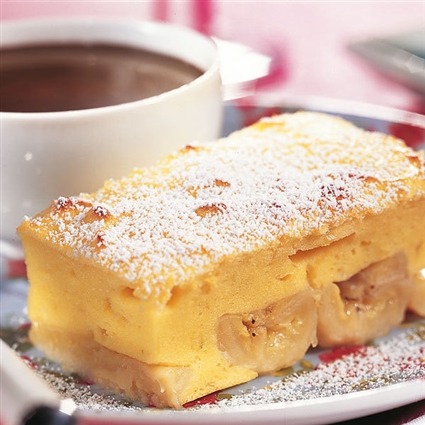 Quarkauflauf mit Bananen