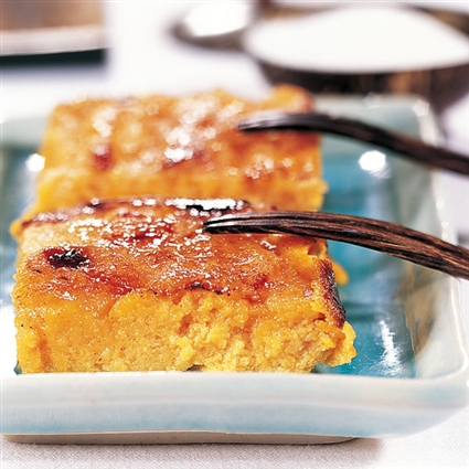 Kürbis-Käse-Gratin mit Zuckerkruste