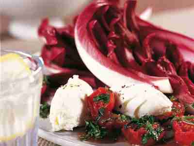 Gegrillte Tomaten mit Ricotta