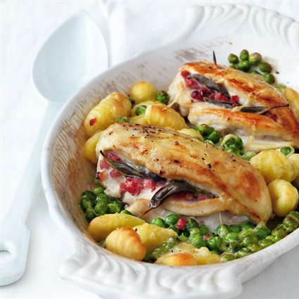 Hähnchenfilets Saltimbocca