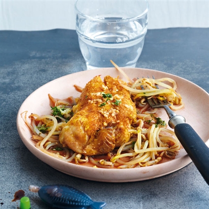 Curry-Fisch im Folienpäckchen