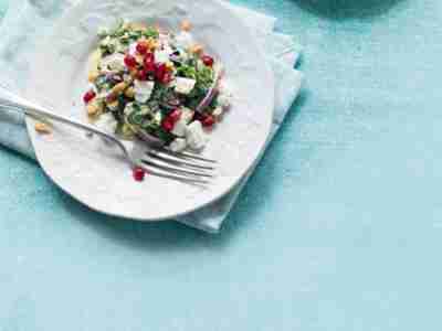 Spinatsalat mit Fetakäse