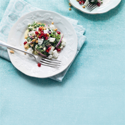 Spinatsalat mit Fetakäse