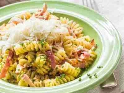 Leckeres Resteessen: Schinkennudeln