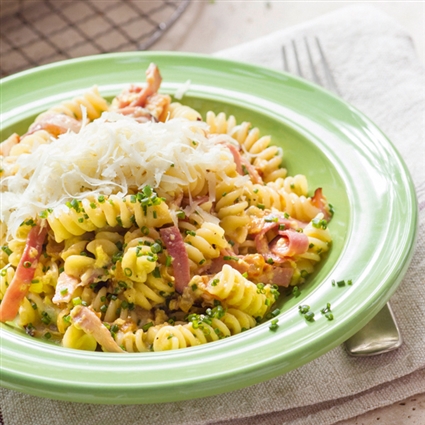 Leckeres Resteessen: Schinkennudeln