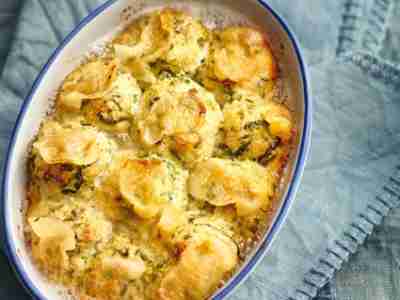 Wirsing-Quark-Bällchen mit Lardo