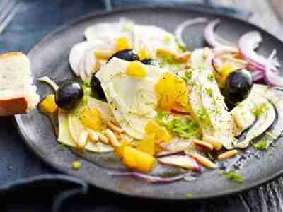 Fenchelcarpaccio mit Orange