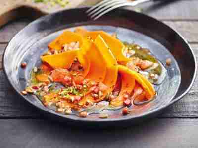 Kürbiscarpaccio mit Grapefruit