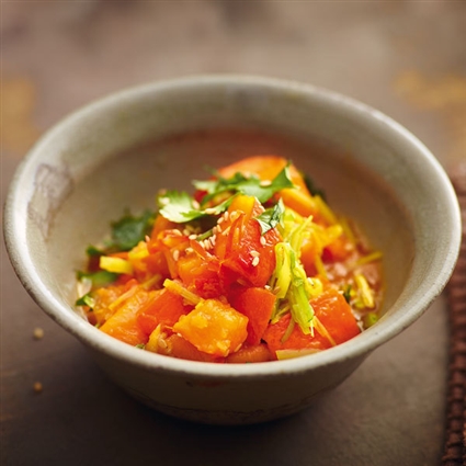 Kürbissalat mit Chili