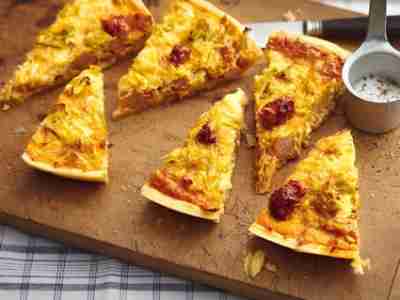 Zuckerhut-Quiche mit Mett